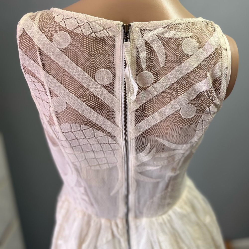 Maeve Anthropology pina pineapple lace fit and flare size 0 - Picture 7 of 12